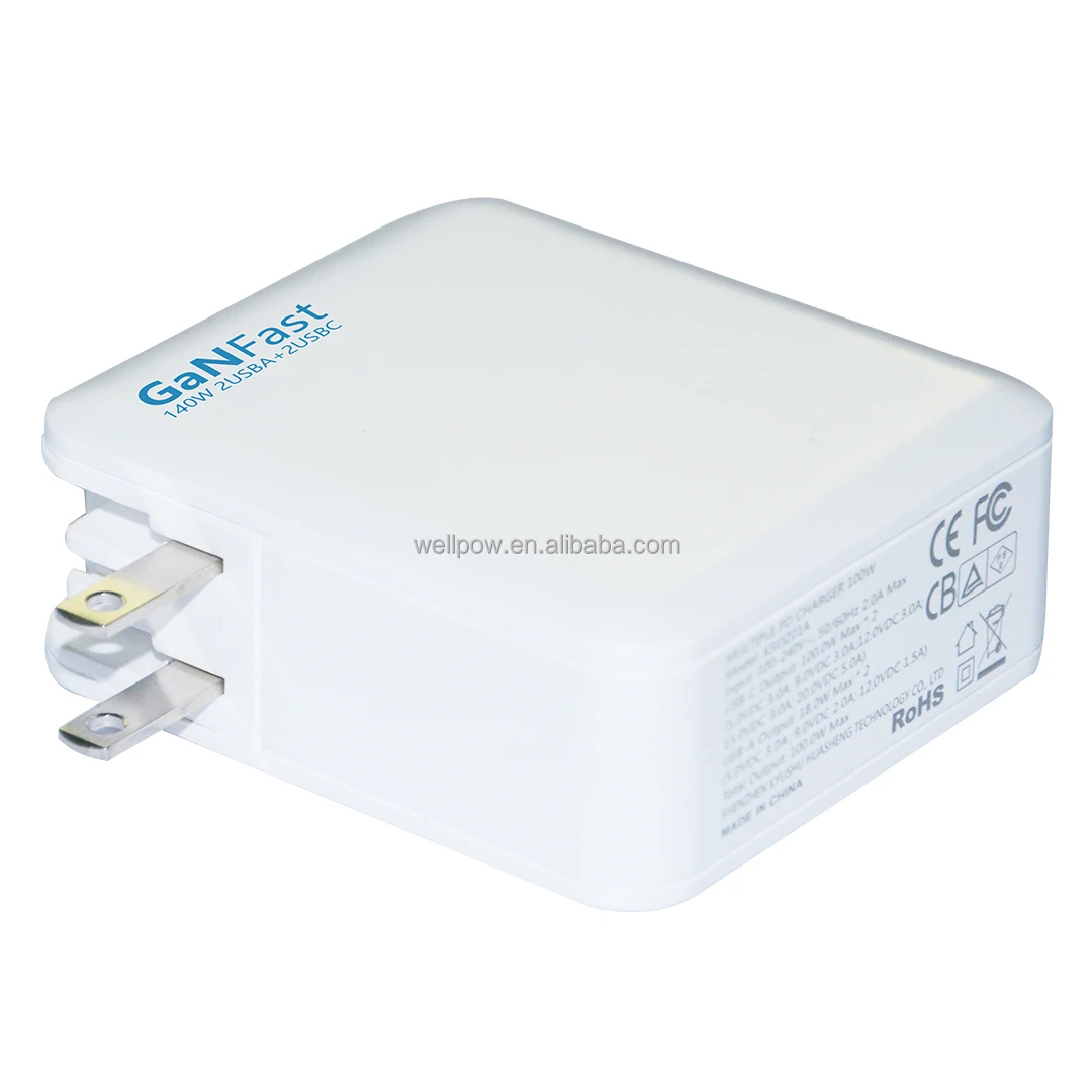 140W Multiport Gan charger  PD charger for Macbook pro  Laptop Ipad  Tablet mobile phones iphones