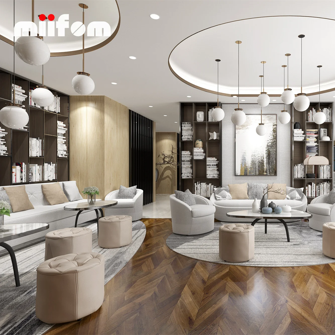 Versatile Modular Display Cabinet with Customizable Shelves and Storage Options