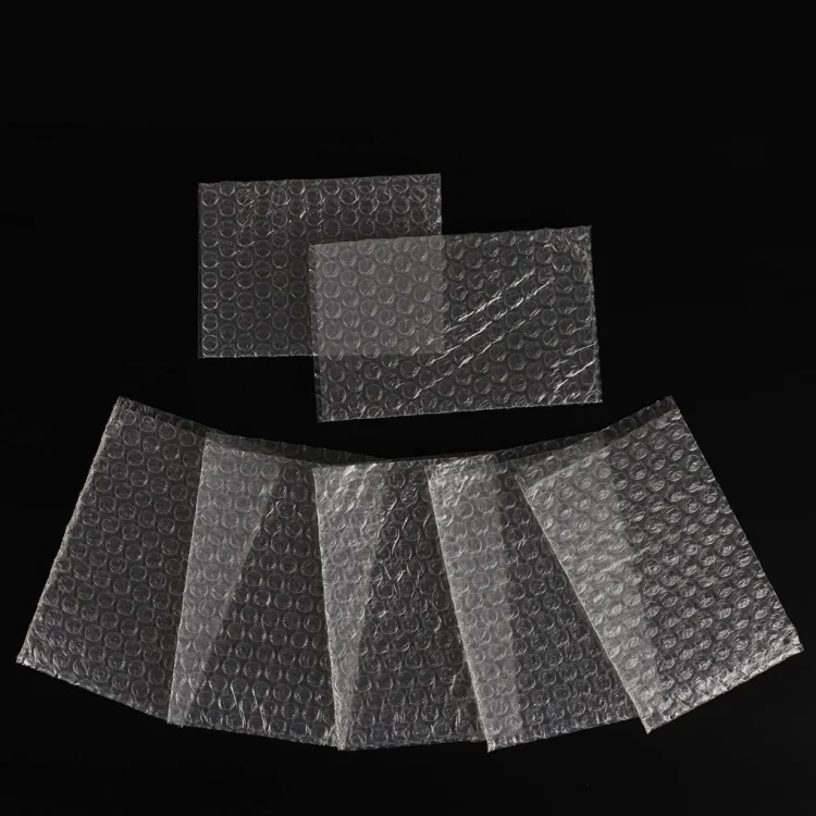 Clear Bubble Pouches Bags Double Walled Flush Cut Thickening Shockproof Foam Wrap Bags For Cushioning, Packing and Shipping