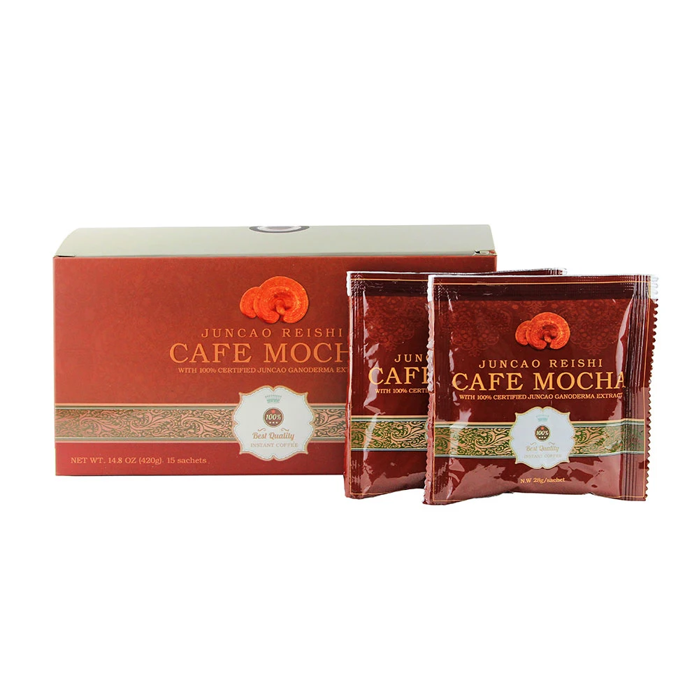 
health care body supplement Ganoderma instant coffee 3 in 1 with red reishi 30% polysaccharides 