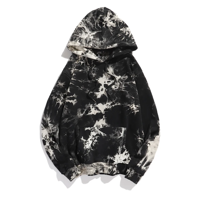 Custom men 100% Cotton Terry 300gsm Tie Dye Hoodies streetwear