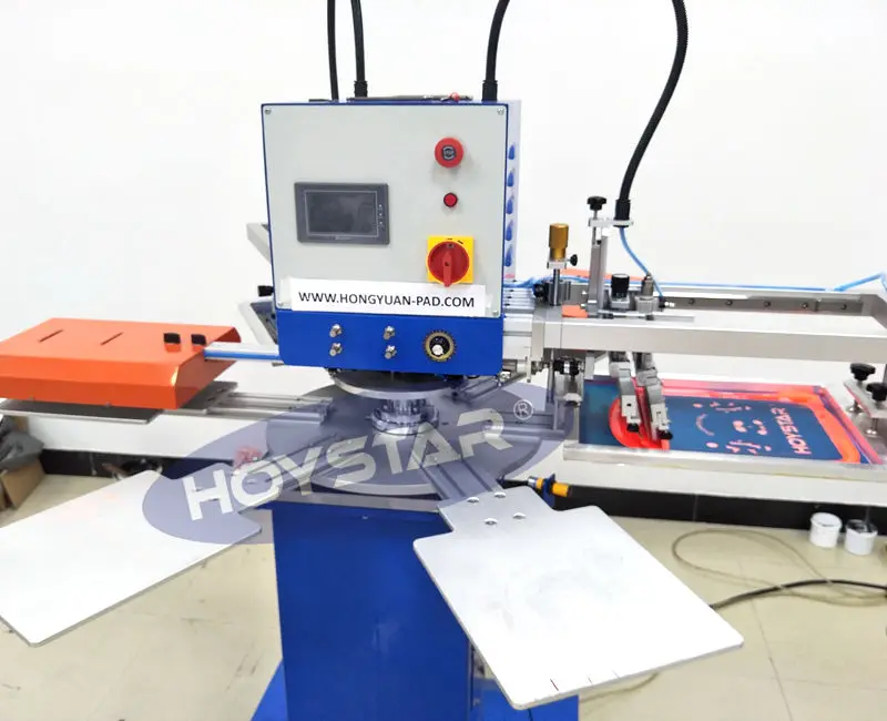 Mini maquina impresora serigrafia de pantalla 2 цвета escritorio automtica carrossel mquina