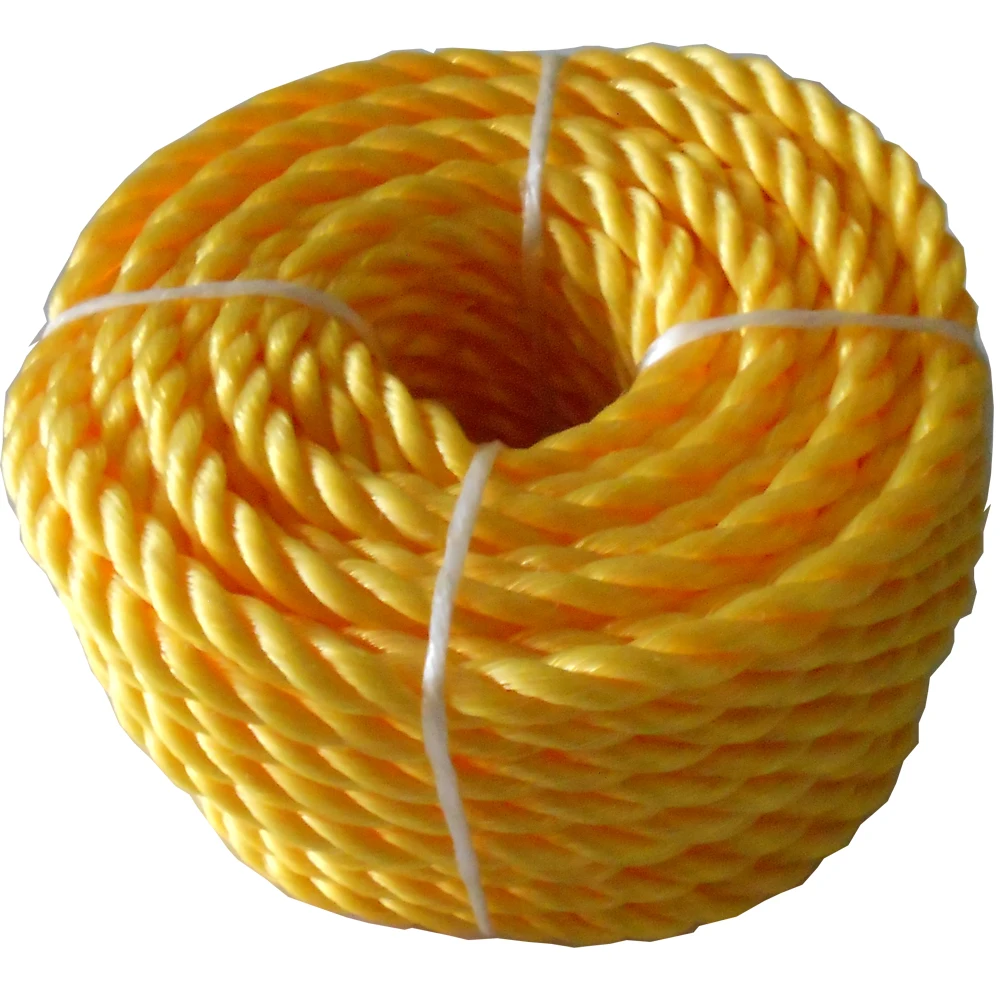 Wholesale Supplier high quality HDPE 3 strands rope Plastic twisted PE fishing ropes PP packaging twine rope