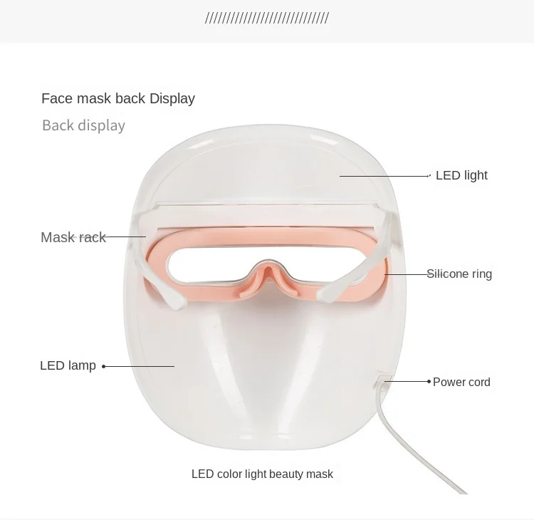 A370  Led Facial Beauty Mask Machine with 7 color LightSkin Care Facial Beauty Led Beauty Mask