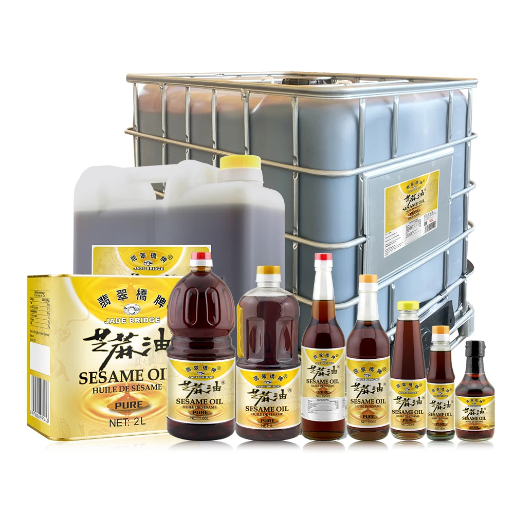 Authentic Pure Seasoning Oil Supplier Essential Oil Bulk Wholesale Jade Bridge Pure Sesame Oil With Factory OEM Price