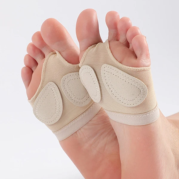 Blooming 41023 In-stock mesh ballet lyrics half sole pads forefoot protector dance paw foot thongs for ballet gym dance