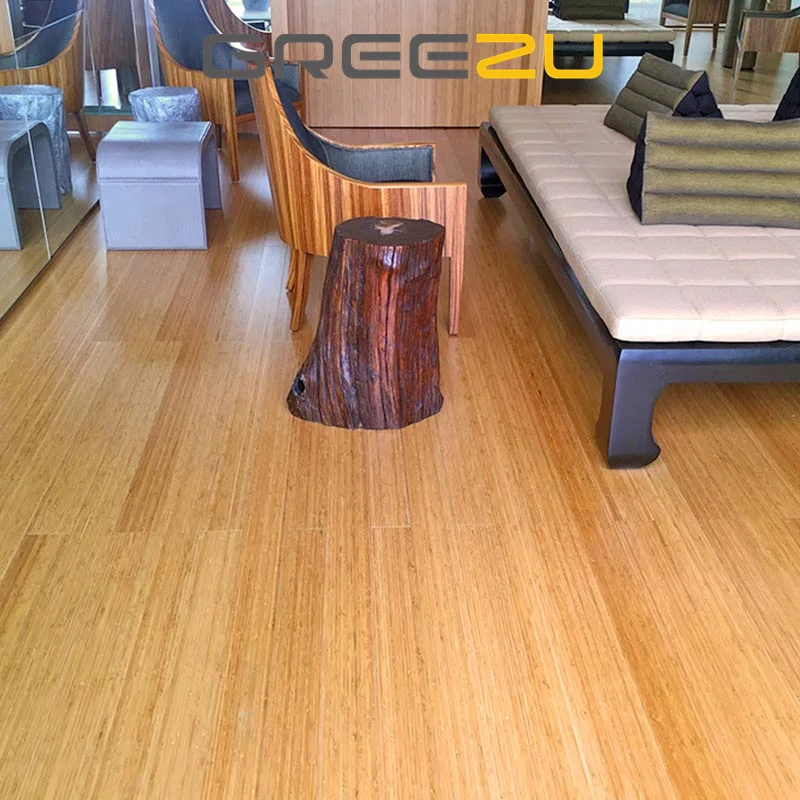 Piso de bambu Fast delivery bamboo wood flooring Floating bamboo flooring horizontal indoor parquet Forest design bamboo floor