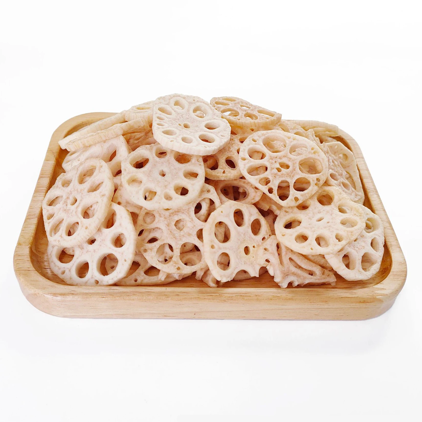 Healthy Chinese Snacks Instant Lotus Root Chips Support OEM Different Flavors