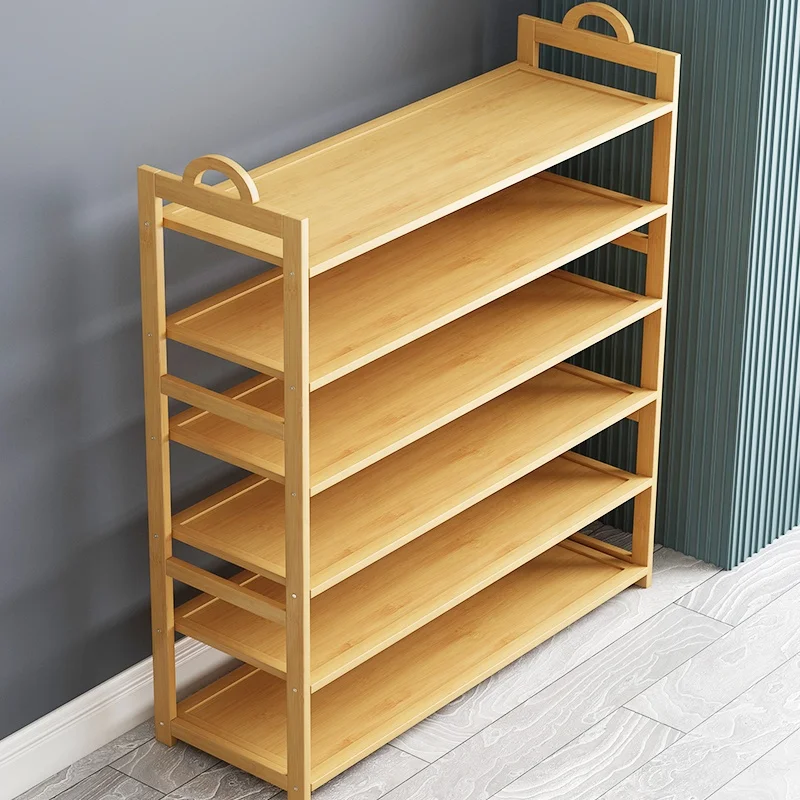 
Haichuan New style 6-Tier 2020 hot selling bamboo wooden shoe racks furniture shelf low factory price 
