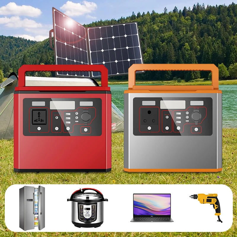 1000W Power Home Energy Storage Outdoor Home Camping Solar Generator Lifepo4 Lithium Battery Emergency Portable Power Station