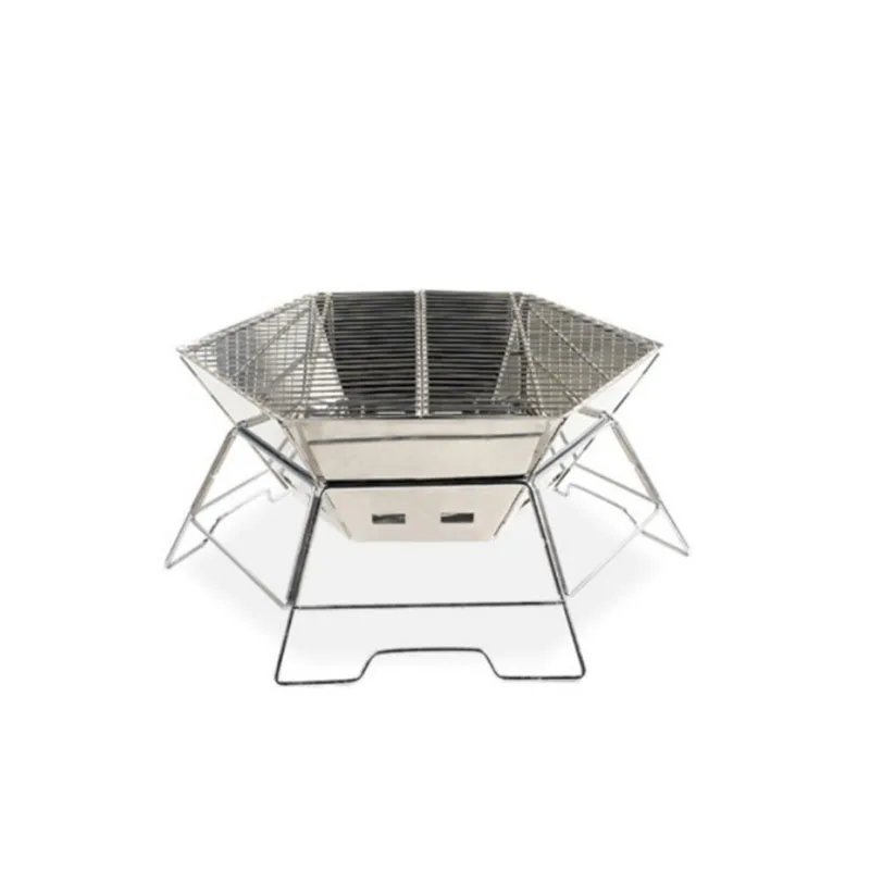 Гриль для барбекю из нержавеющей стали, деревянная плита, уличная плита для кемпинга, горелка для барбекю и пикника