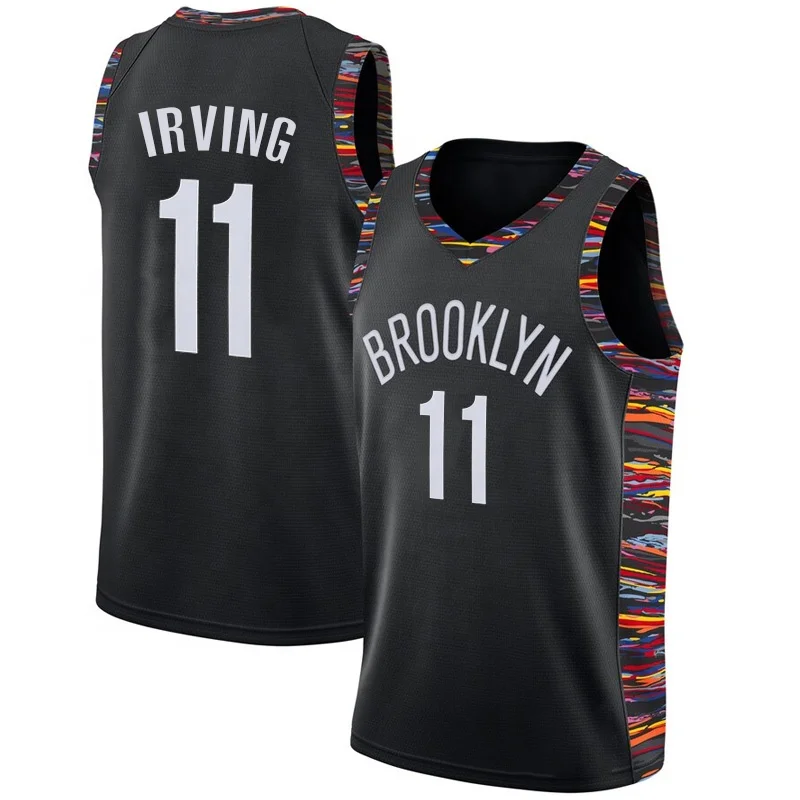 Новинка 2021 черная Оригинальная дизайнерская майка с вышивкой Kyrie Irving 11 баскетбольная