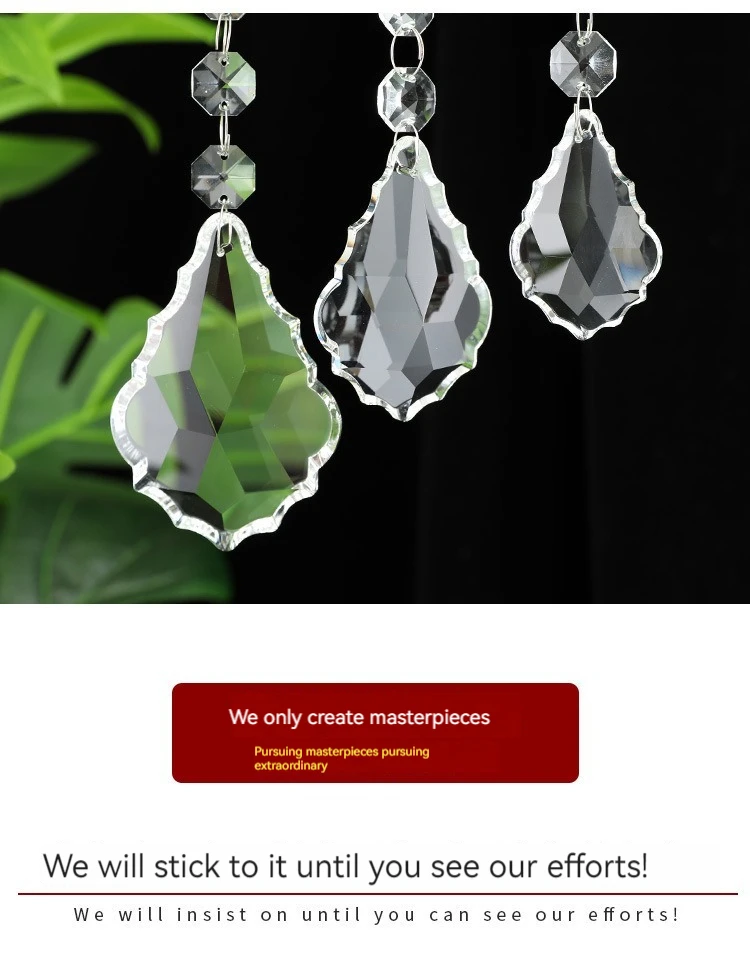 Home lighting hanging accessories Crystal bead curtain pendant European chandelier crystal pendant