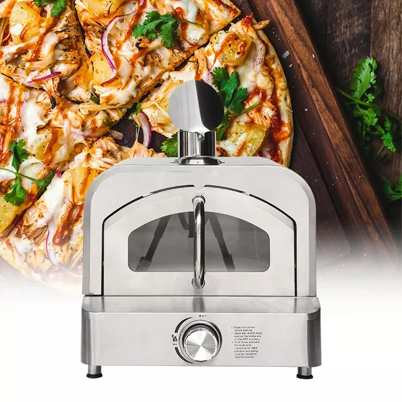 New High Quality Factory Wholesale Price Portable Non Electric Stainless Steel Commercial Baking Oven Gas Authentic Pizza Oven