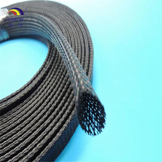 Flexible Wire Electrical Cables Protection Nylon PP PET Braided Expandable Sleeving