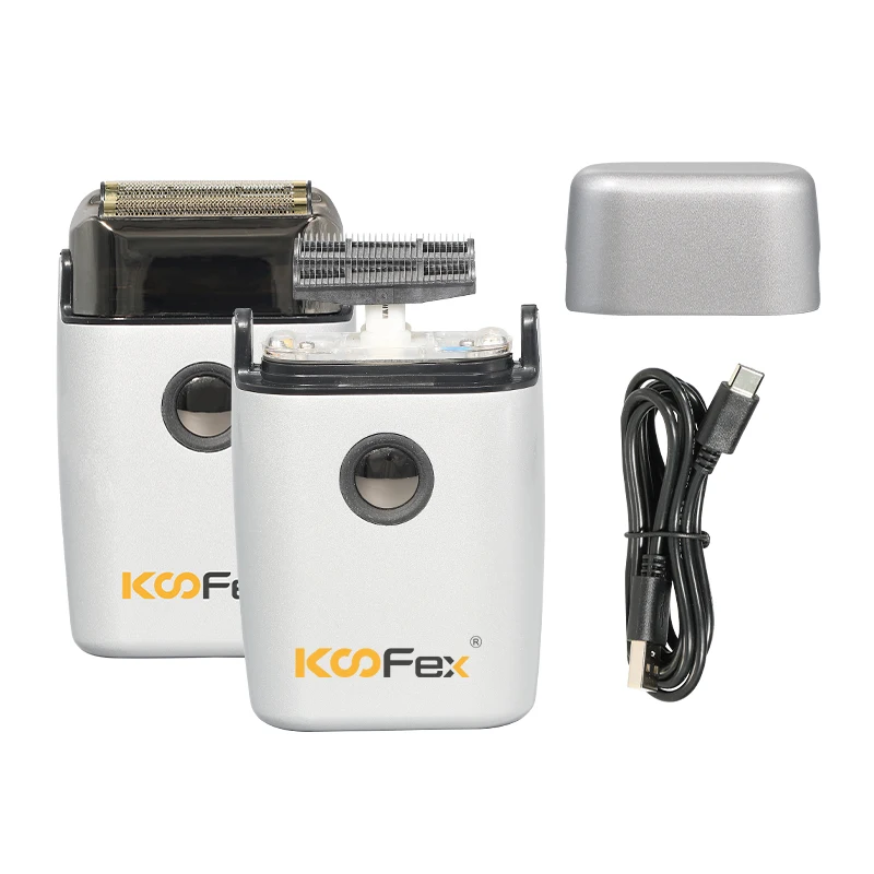 Koofex Горячая Usb перезаряжаемая ультрафиолетовая лампа 8500 об/мин высокоскоростная бритва с двойным лезвием для стрижки волос