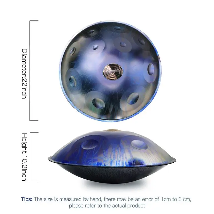 ASTEMAN Handpan Drum Universe Series-Starlights 11 Notes 22 inch Musical drum Instruments with gift set