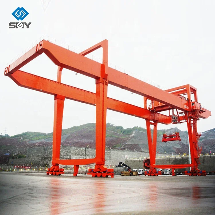 U Shape Rail Travelling Double Beam  Goliath Crane