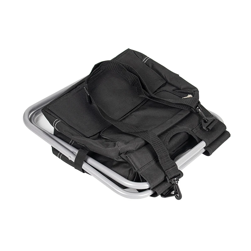 Best Selling Unisex Oxford Cooler Bag Foldable Fishing Chair and Back Pack with String Closure for Food Storage Transportation
