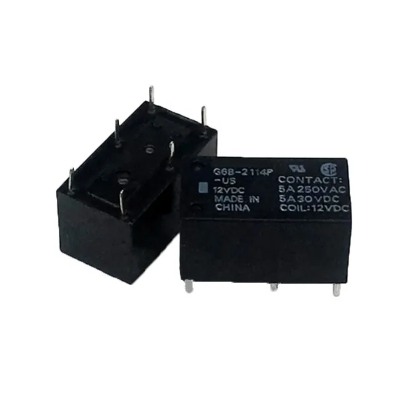Electronic component signal relay 5V/12V/24VDC 5A 6PIN DIP G6B-2114P-US-12VDC relay module