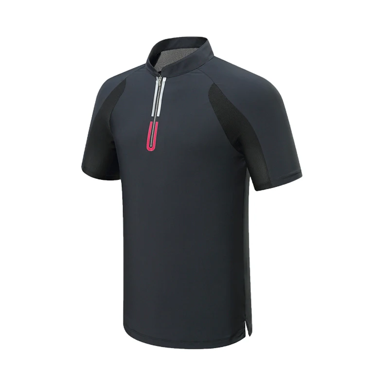 
Wholesale 1/4 zipper neck Golf Apparel for men golf polo shirt short sleeve others sport wear 