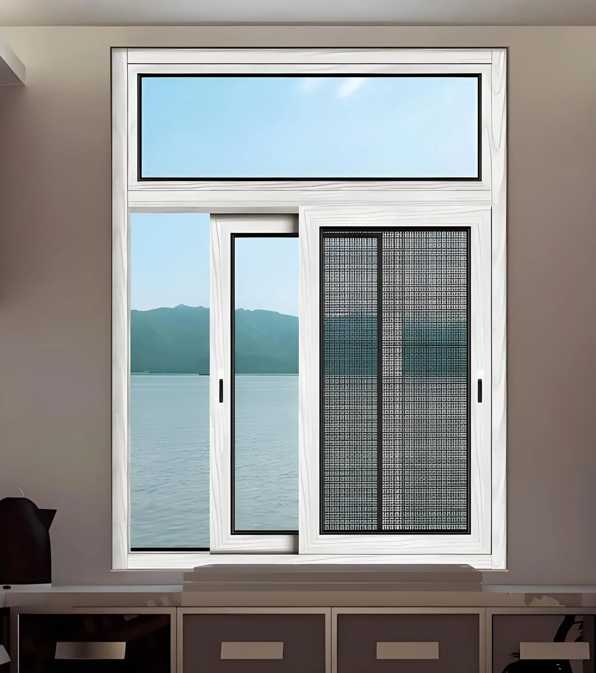 Maplemiles 600x600 Custom Design Thermal Break Double Tinted Glazed Pvc Balcony Sliding Windows