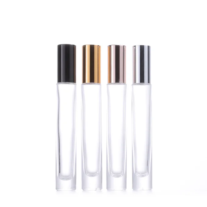 Hot Sale 10ml Wooden Cap Perfume Roller Ball Glass Bottle Essential Oil Glass Roll on Bottle