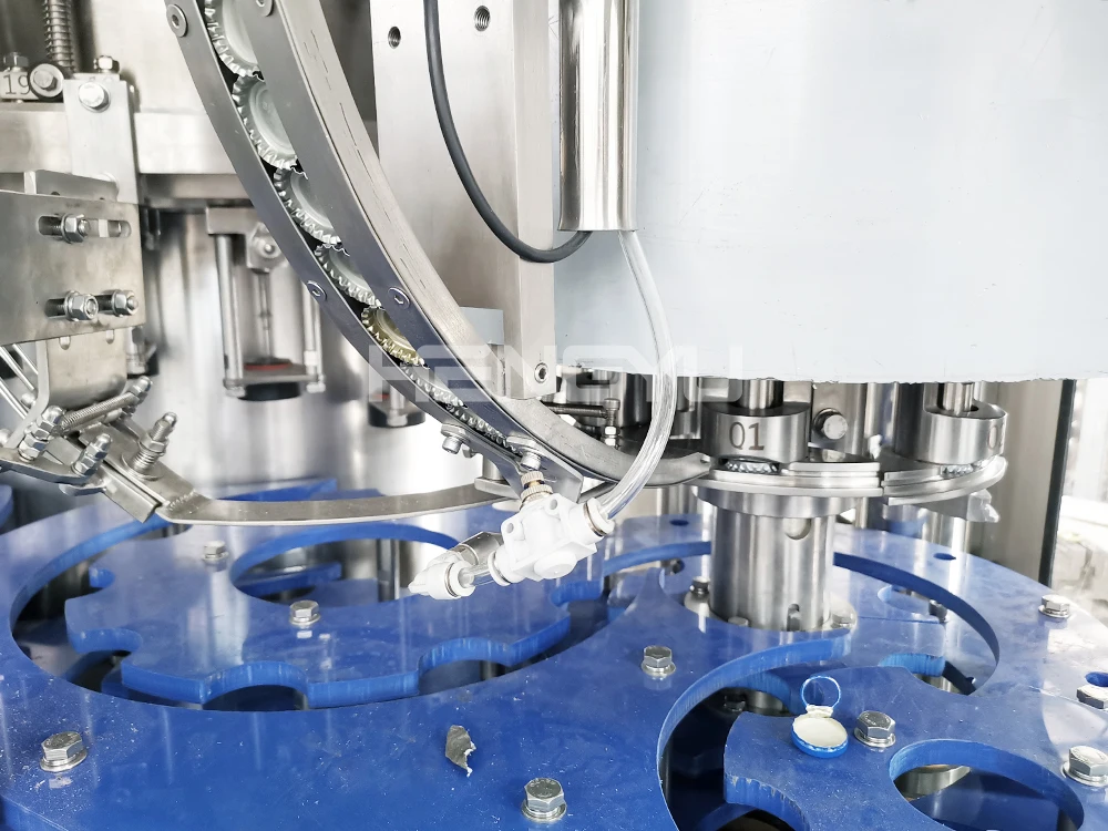 Hengyu 2024 OEM fully automatic crown cap glass bottle soft drink filling machine industrial water bottle production line