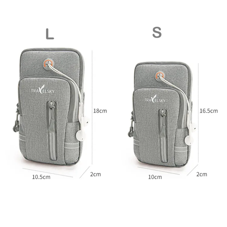 
Travelsky air permeable water-resistant mobile phone gym arm sports bag 