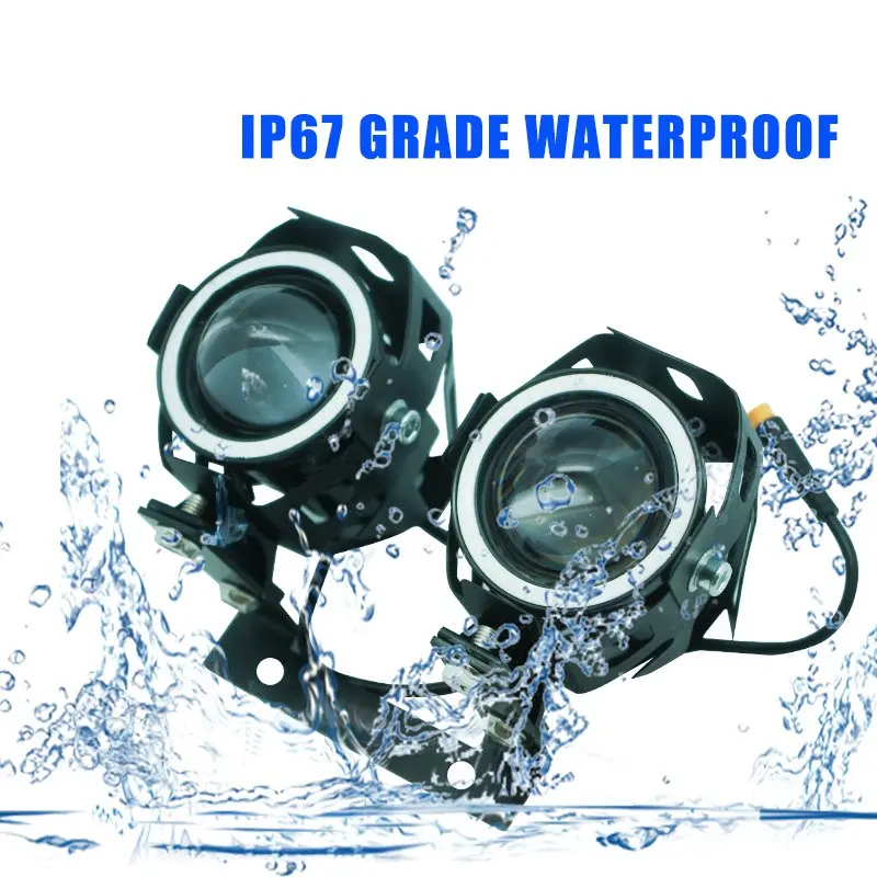 12V-60V Eagle eye big LED Front Light for Electric Kick Scooter 2000W 2400W 2600W 3200W e scooter bike bicycle U7 led lighting