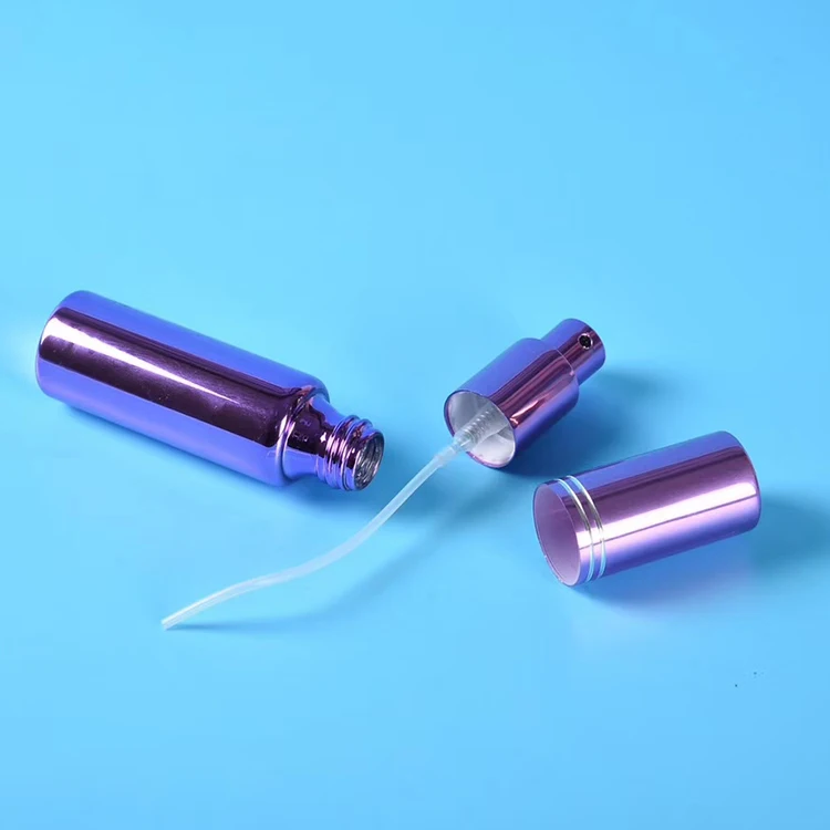 Chinese gold aluminum body spray perfume fine mist sprayer/ collar/ cap accessories for cosmetic packaging