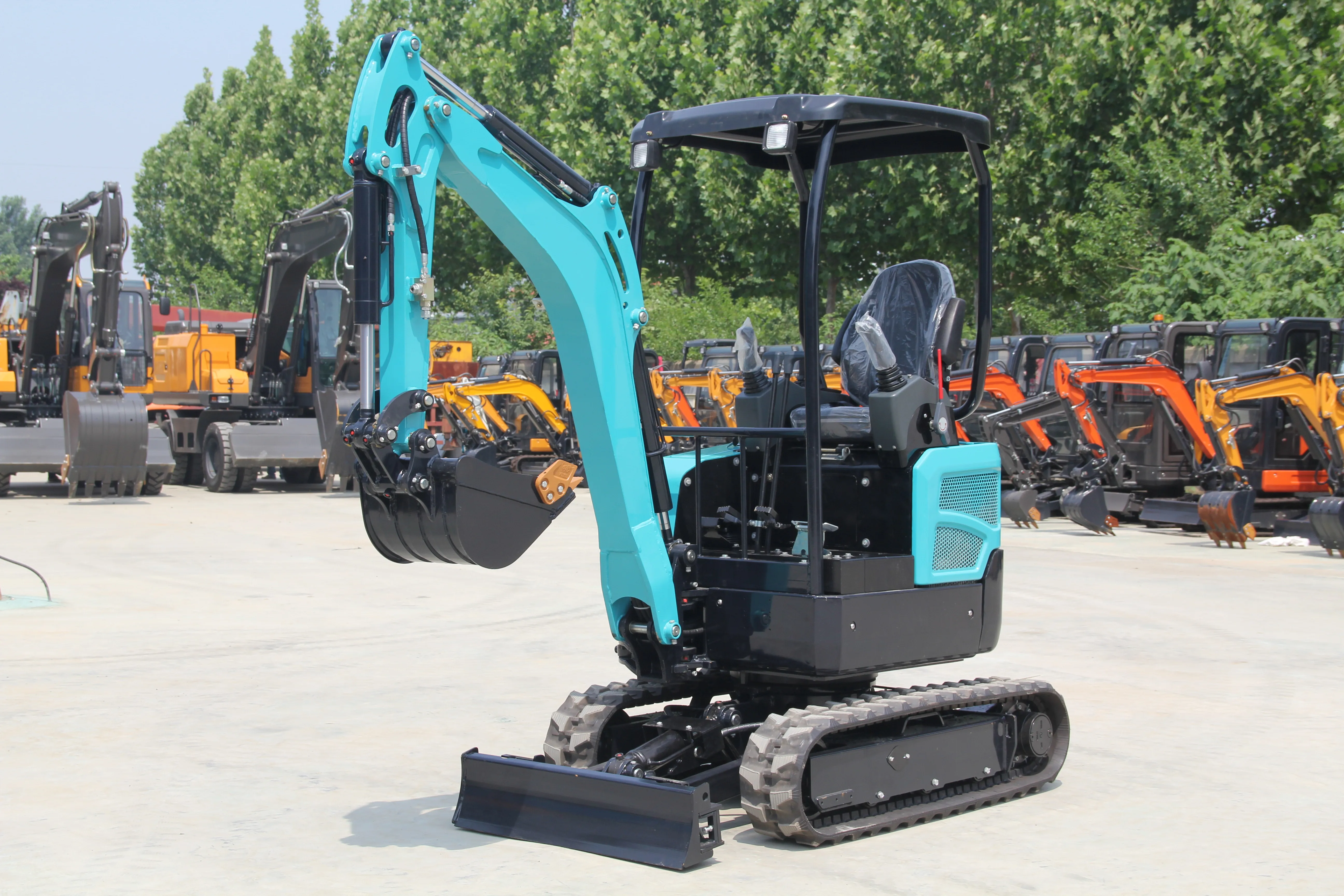 Free shipping cheap ce/EPA engine with cab small excavator 1.8 ton crawler excavator mini baager  2 ton excavaotors