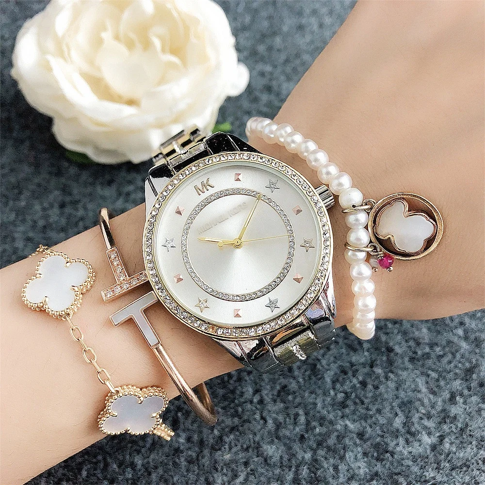 2024 Fashion Luxury Brand montre femme Ladies Reloj de mujer Watches MK Wrist Quartz Watch for Woman