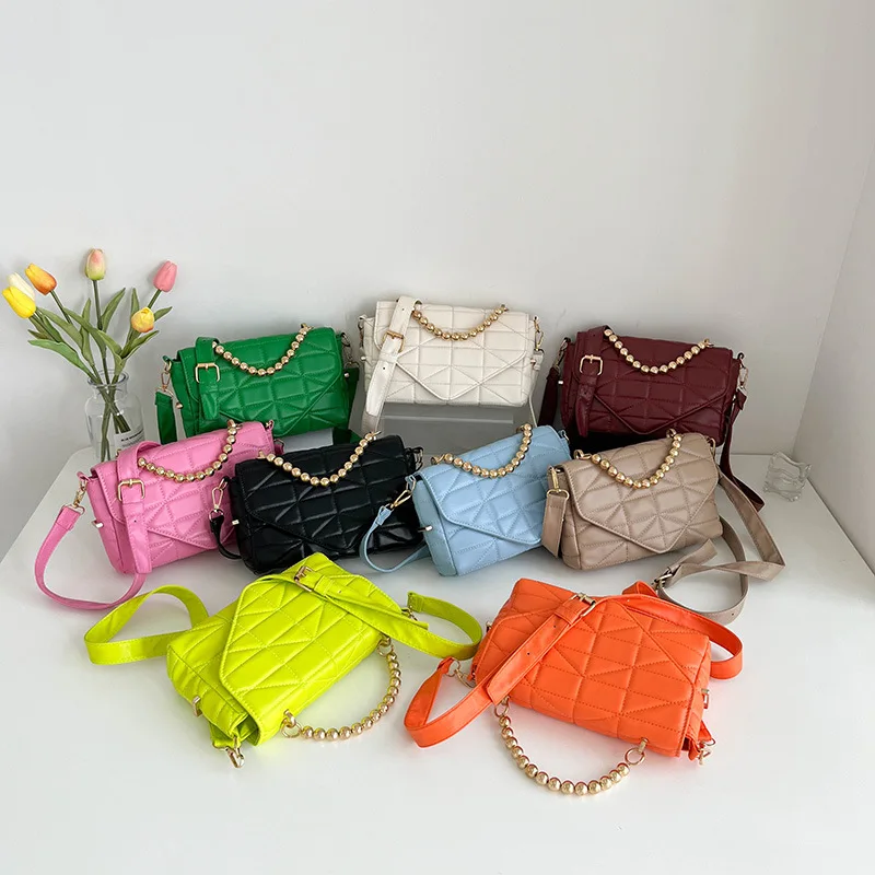 SY New Fashion Sling Crossbody Bags Ladies Metal Chain Purses And Handbags Shoulder Women Hand Bags