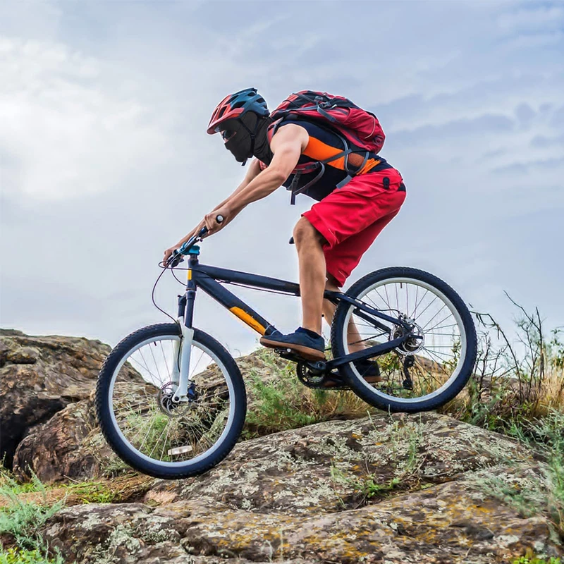 Winter outdoor full face cover women men silk ski cover custom logo printed one hole ski mask