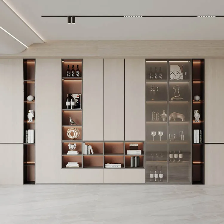 New Design Modern Newly Design Bar For TV White And Gold Living Room Cabinet