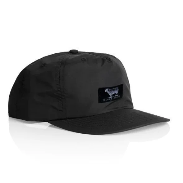 Custom High Quality 5 Panel Unstructured Nylon Surf Hat Quick Dry Sublimated Label EMbroidery Logo Rope Snap Back Outdoor Caps