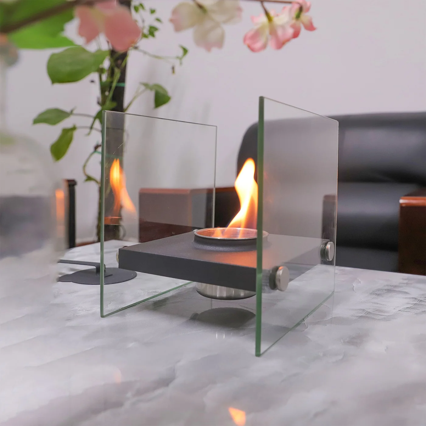 High Quality TT-55 table gel fire flame ventless portable bio ethanol tabletop fireplace