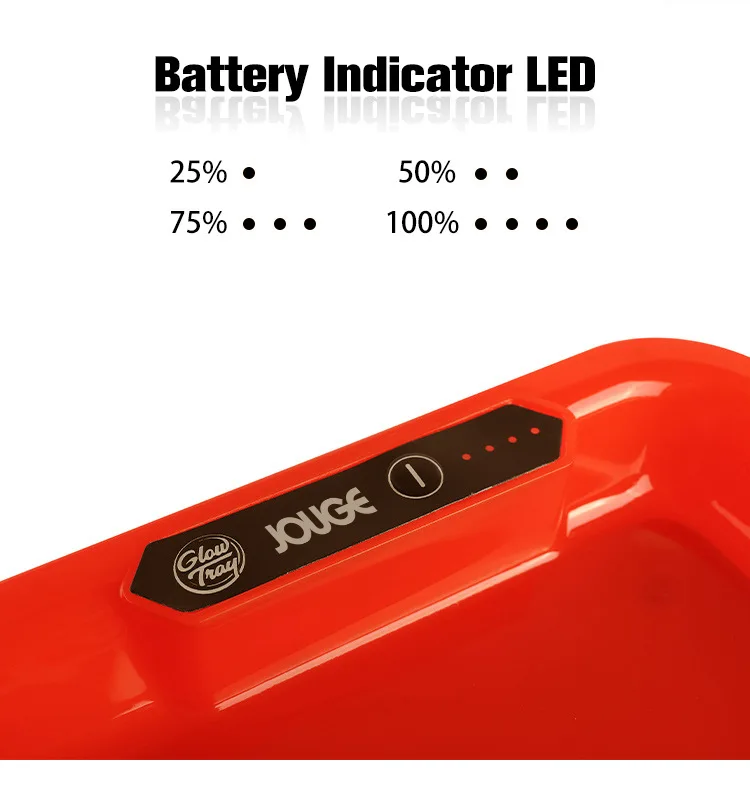 
Factory Wholesale Custom Logo Glowing Rolling Tray Led Tray with Voice Control Serving Music Tray smoking accessories 
