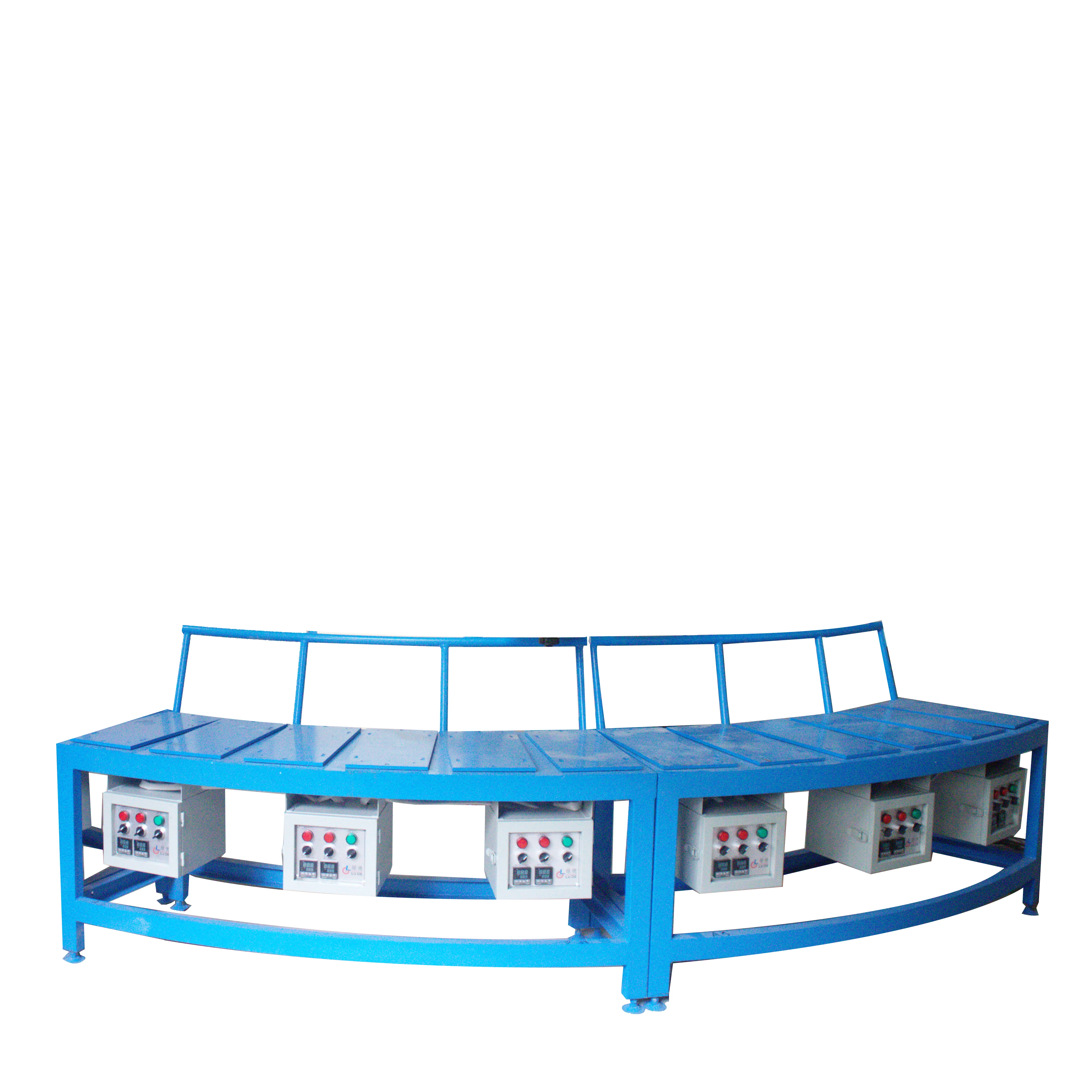 LD-803/6 8 to 15 Station PU Shoe Sole Footwear Polyurethane Shoe Injecting Machine and Workbench