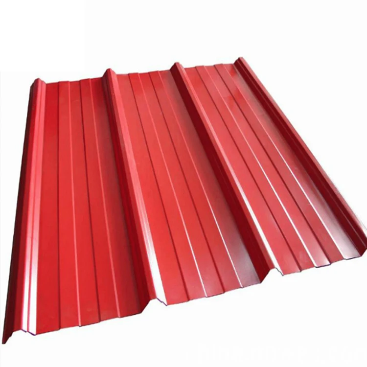 Zinc Coating 34 Gauge Color Coated Galvanized Corrugated Steel Roofing Sheet