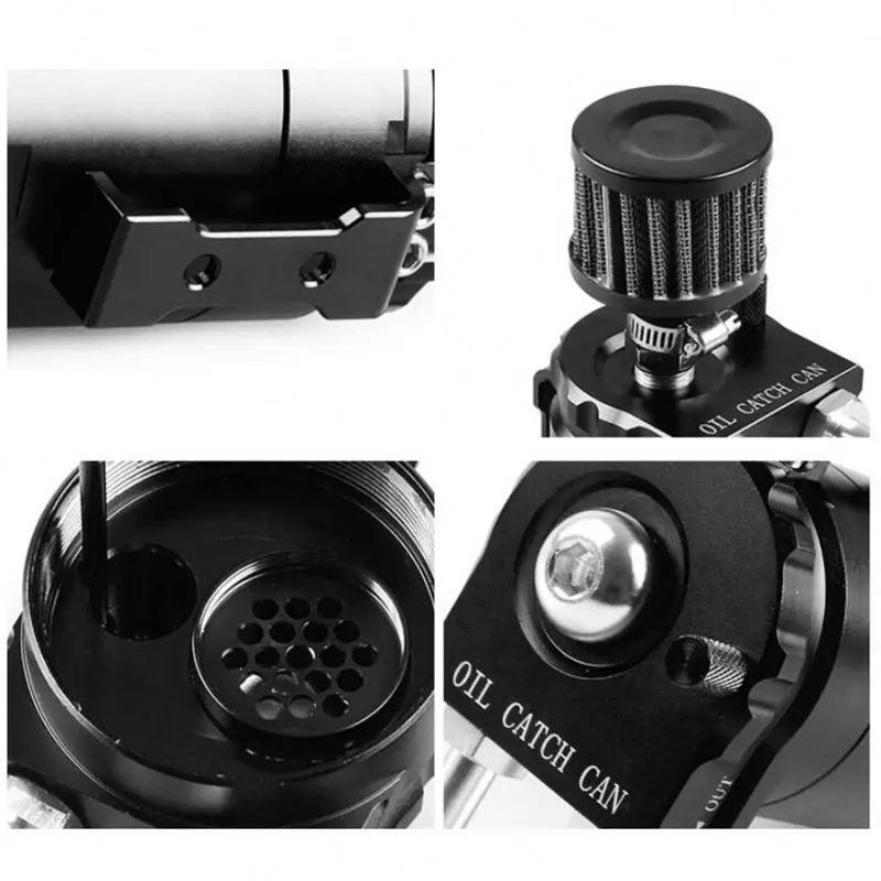 Universal Wilsondyno Aluminum diesel baffled engine  300lmm oil catch can tank for mercedes other engine parts