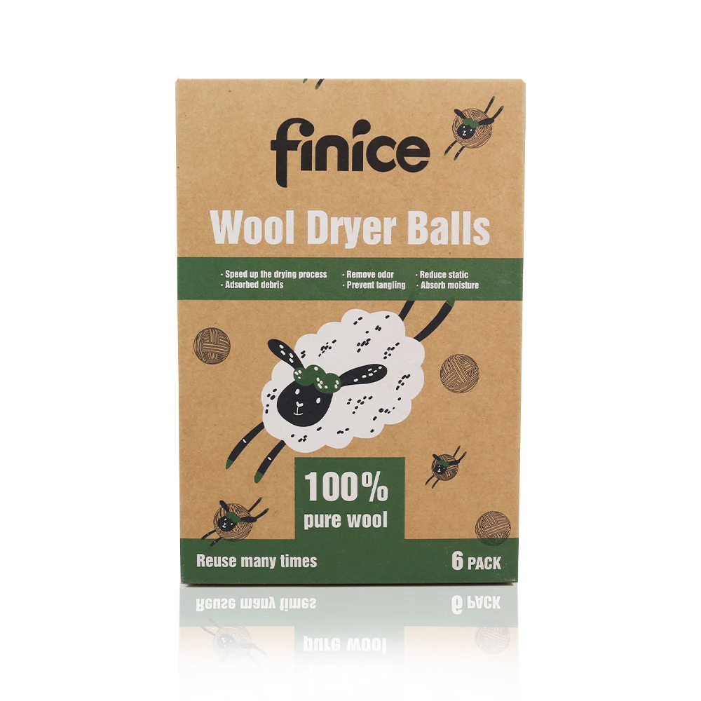 New Zealand Wool Products Xl 7cm Wool Dryer Balls 6 Pack Cotton Bag Factory Wholesale