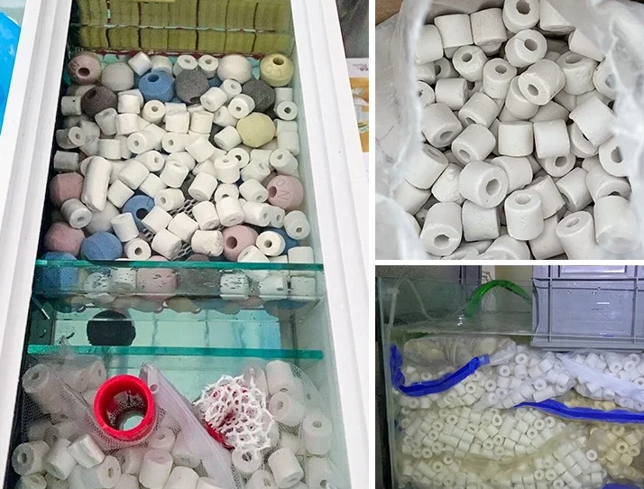 Aquarium Bio Ceramic Rings 500g Filter Media for Pond Fish Tank Canister Filter