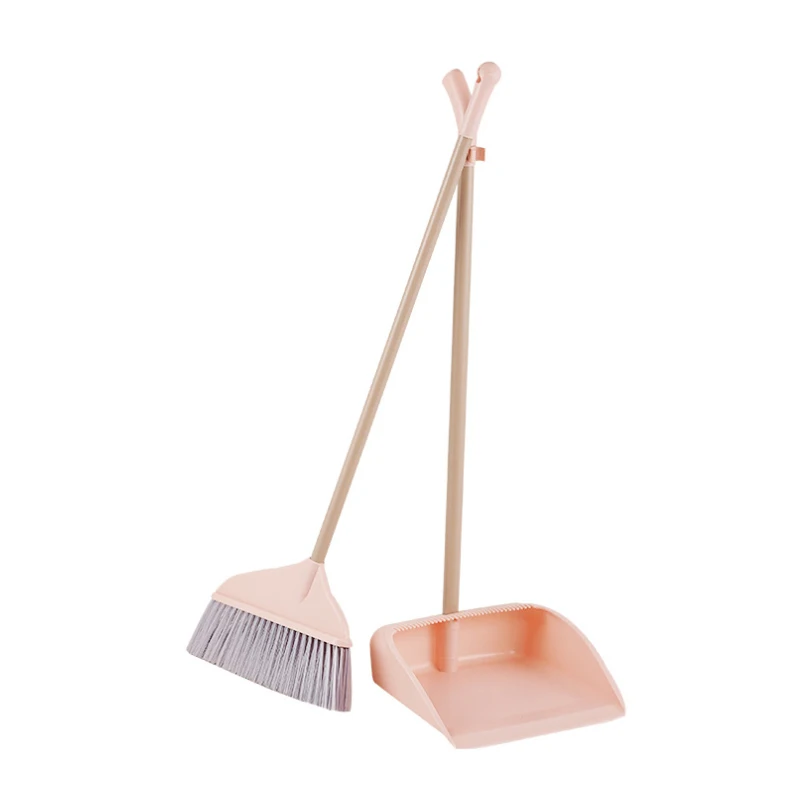 Topwill Manufactures Brooms Sweeper Plastic Broom Bristle Dustpan Set Upright Push Clean Angle Broom And Dustpan Set For Home