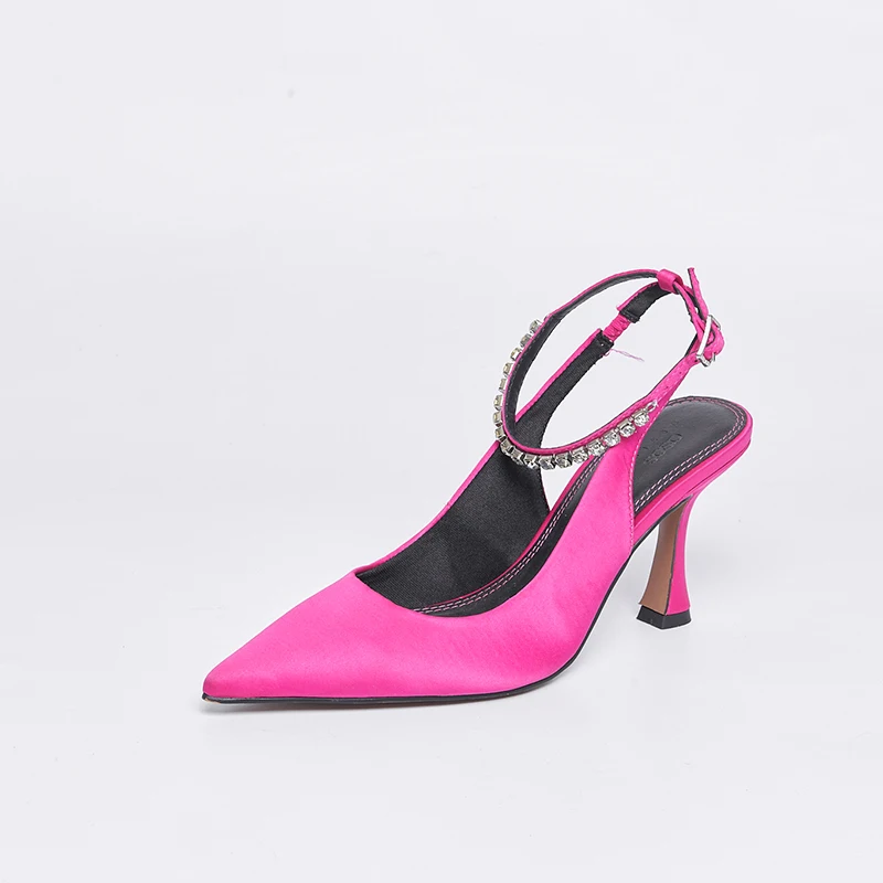 shoes customized  high-heeled sandals for women luxury custom shoes supplier handmade fashion women shoe Sling back