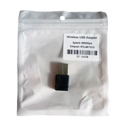Customized Logo WiFi 802.11 11AC ZP-600M Wireless USB Dongle 2.4GHz 5.8GHz Wi-Fi USB2.0 600Mbps Adapter