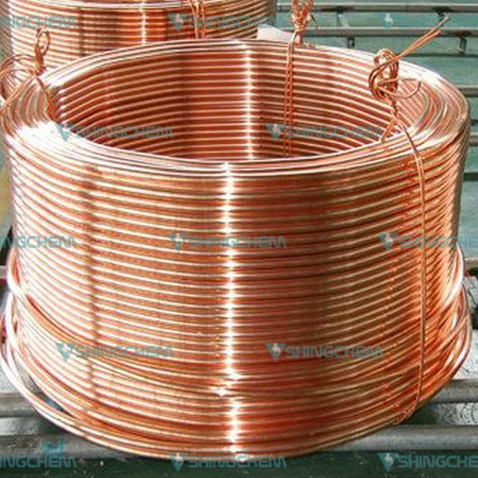 Медная трубка простая рифленая катушка для