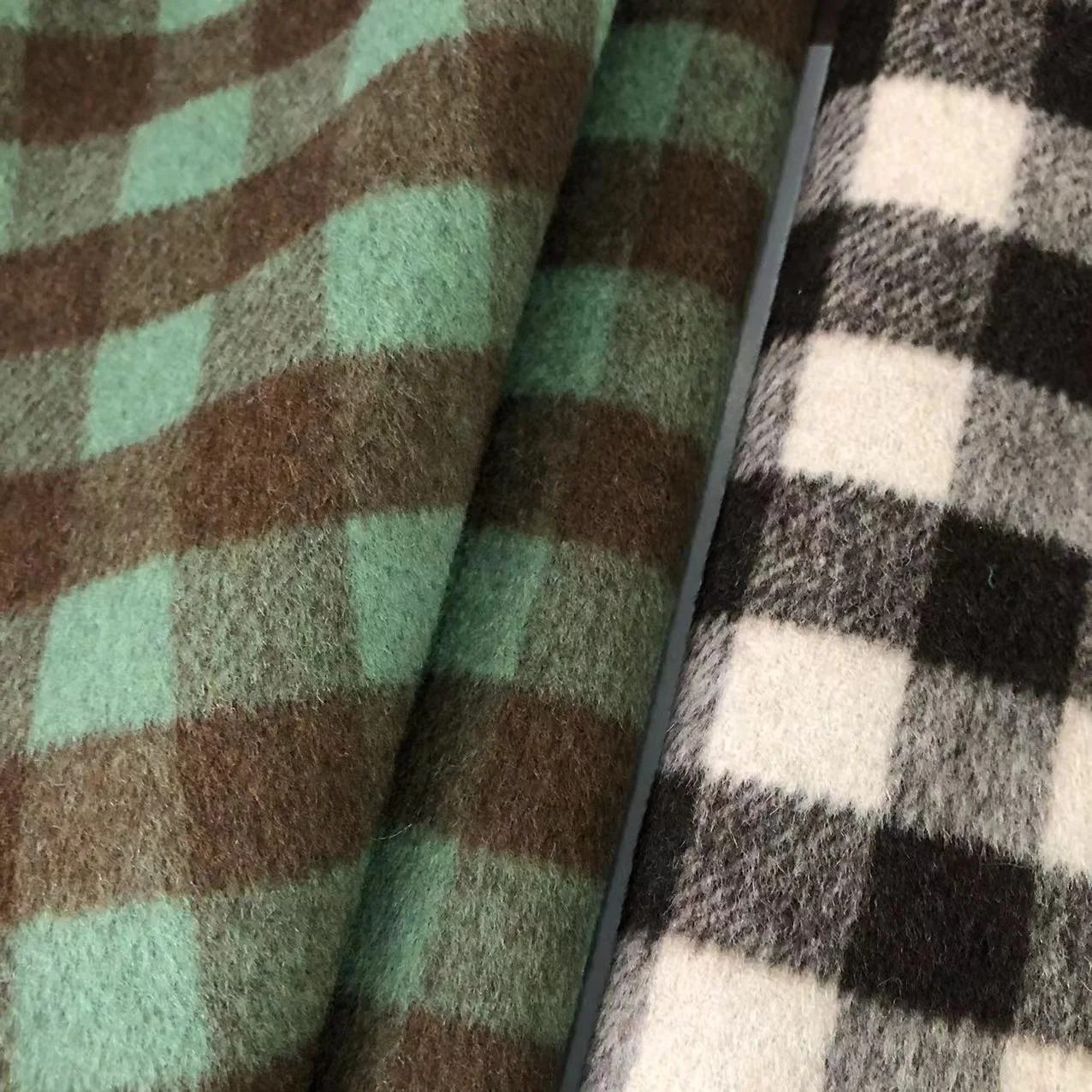 50 Wool Polyester 900g/m Double Sided Short Shun Manufacturer Shipment square Style Fabric