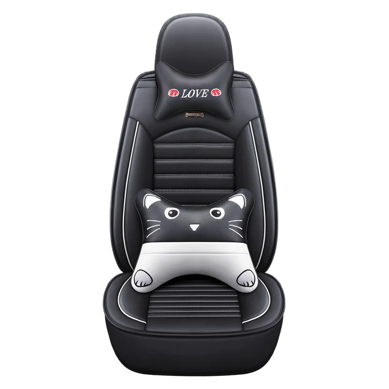 Factory Wholesale High Quality Pu Leather Car Seat Cover Pu Leather Universal Cushion 5-seater Full Set Car Seat Protector